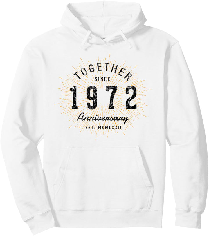 Zusammen seit 1972 Jahrestag Pullover Hoodie