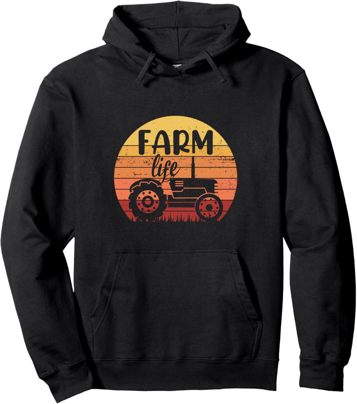 Farm life Bauernhof Spruch Landwirtschaft Trecker Biobauer Pullover Hoodie
