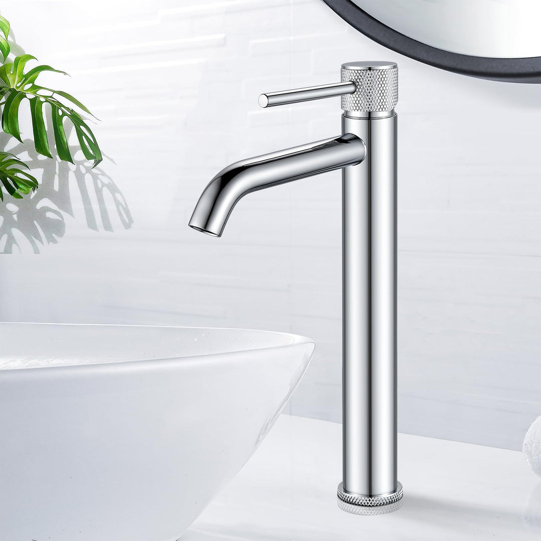 Wasserhan Bad Hoch Waschbecken Armatur Waschtischarmatur Einhebelmischer Einhand Mischbatterie Chrom