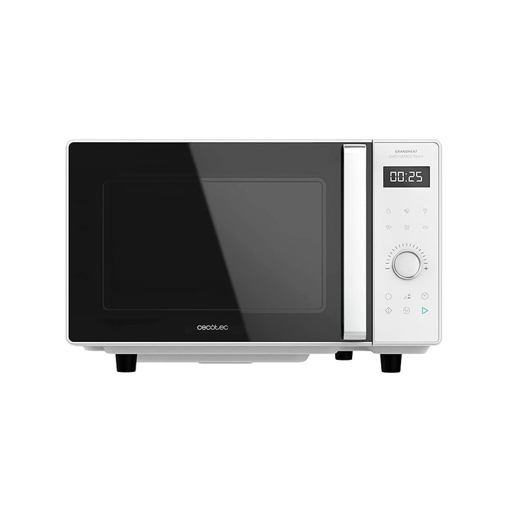 Cecotec Touch-Mikrowelle ohne Teller GrandHeat 2500 Flatbed Touch White. 800 W, 25 Liter Fassungsver