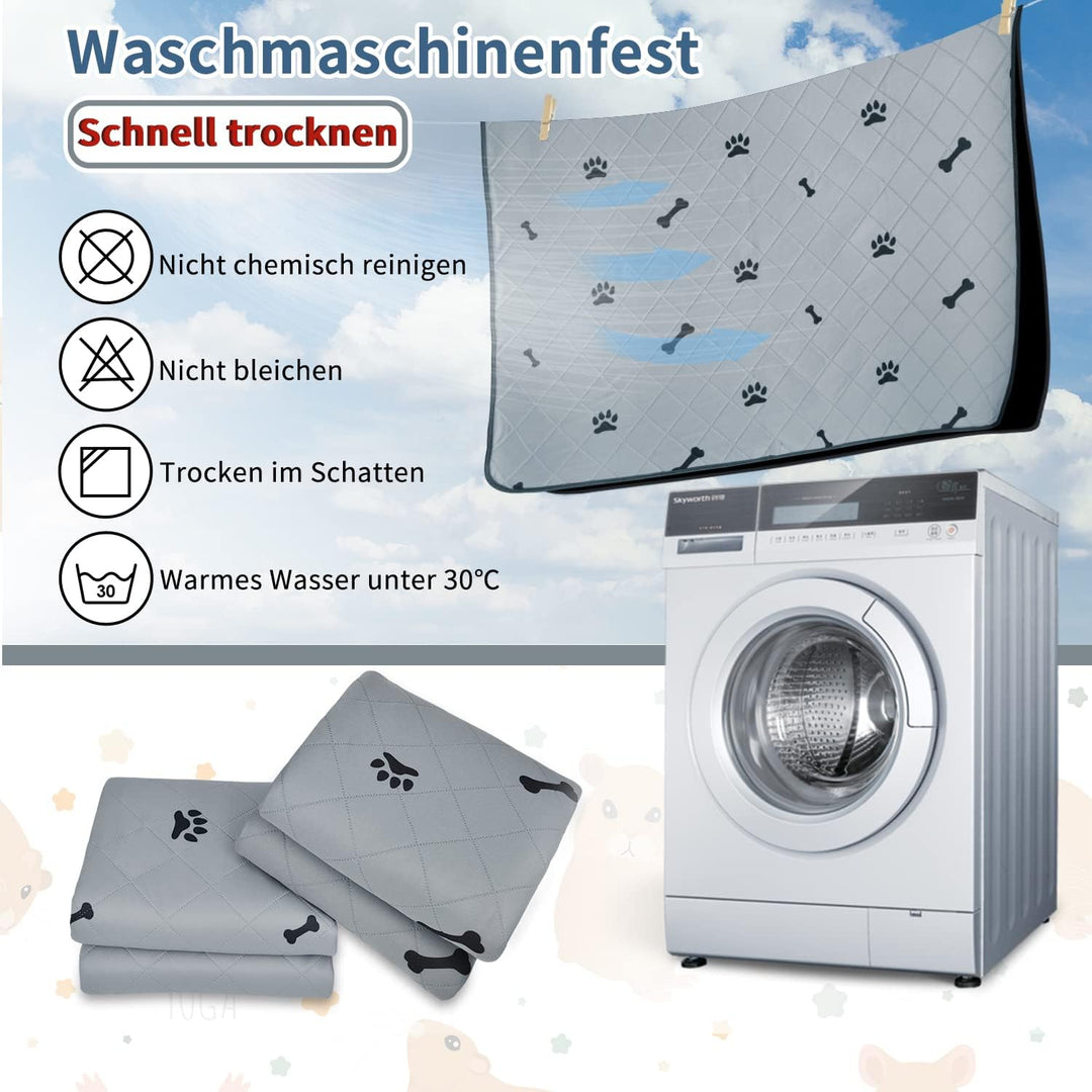 PICK FOR LIFE Saugfähige PIPI-Pads für Meerschweinchen, 2 Stück 90x120cm Waschbare PIPI-Pads für Kan