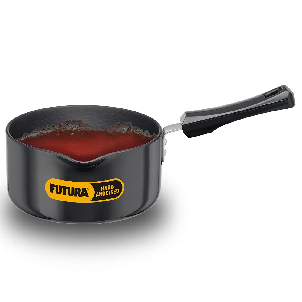 Hawkins Futura Cookware Hard Anodised Ezee Pour Saucepan 2 Litre