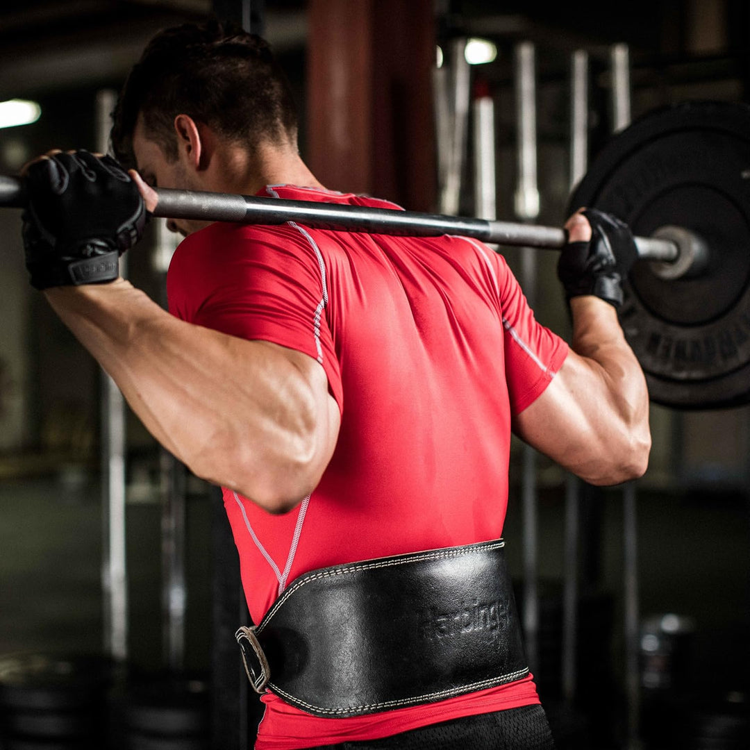 Harbinger Nylon Gewichthebergürtel für Gewichtheber, Fitness Krafttraining, Mit Flexiblen Ultraschau