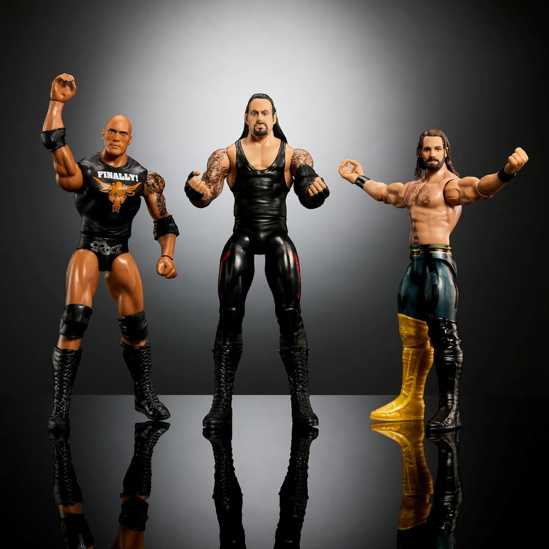 Mattel WWE Top Picks Actionfiguren, 15,2 cm grosse Seth Rollins zum Sammeln, mit 10 Gelenkpunkten un