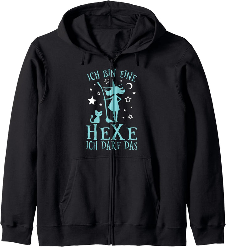 Ich Bin Eine Hexe Ich Darf Das Hexerei Hexen Spruch Kapuzenjacke
