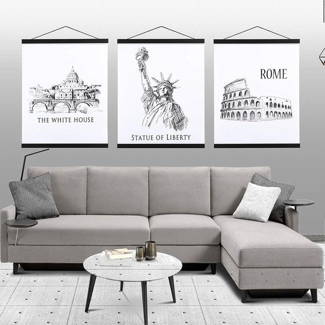 Ywlake Posterleiste Posterschiene Posterleisten, Magnet Magnetische Holz Poster Aufhänger Halter Rah