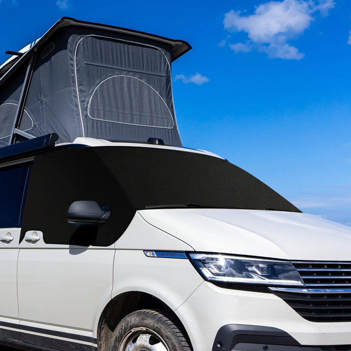 EZGETOP Auto Windschutzscheiben Sonnenschutz Abdeckung Ersatz für T6, Heavy Duty 600D Oxford Blackou