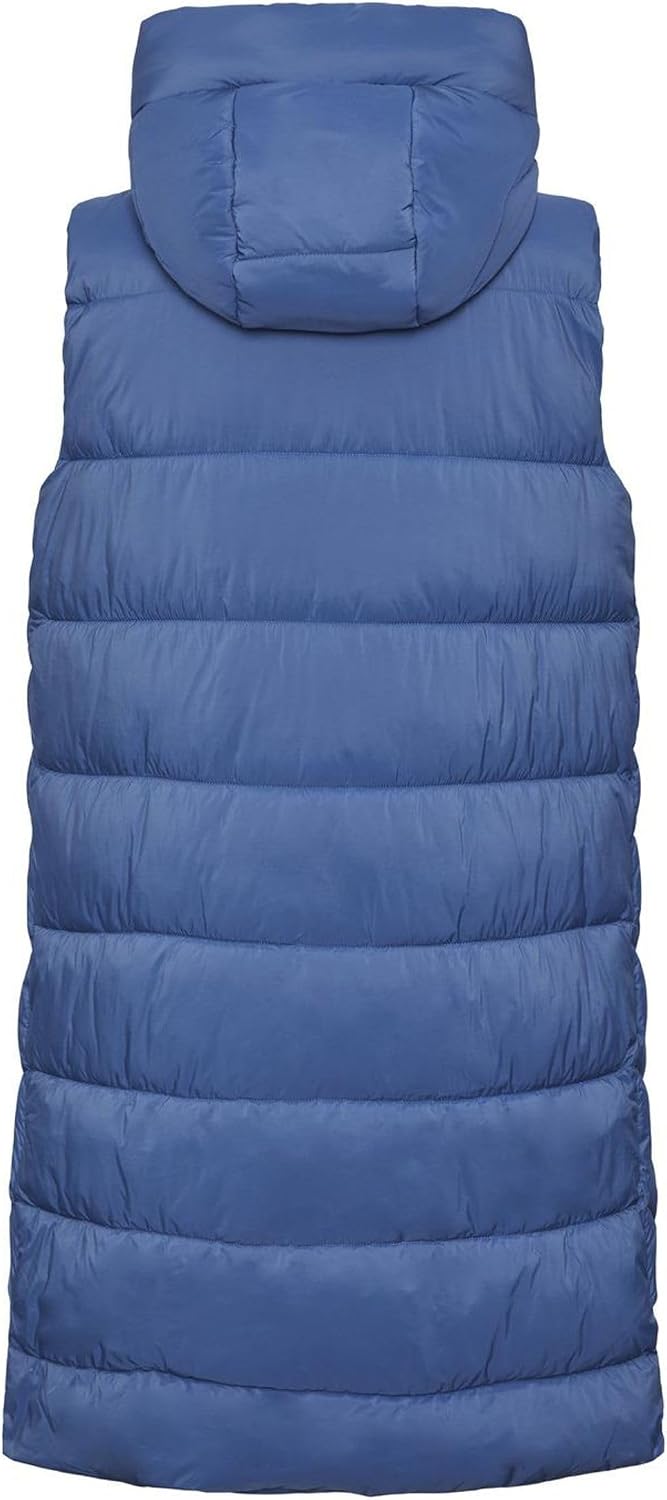 YAS Damen Yasliro Padded Vest S. Noos Weste, Federal Blue