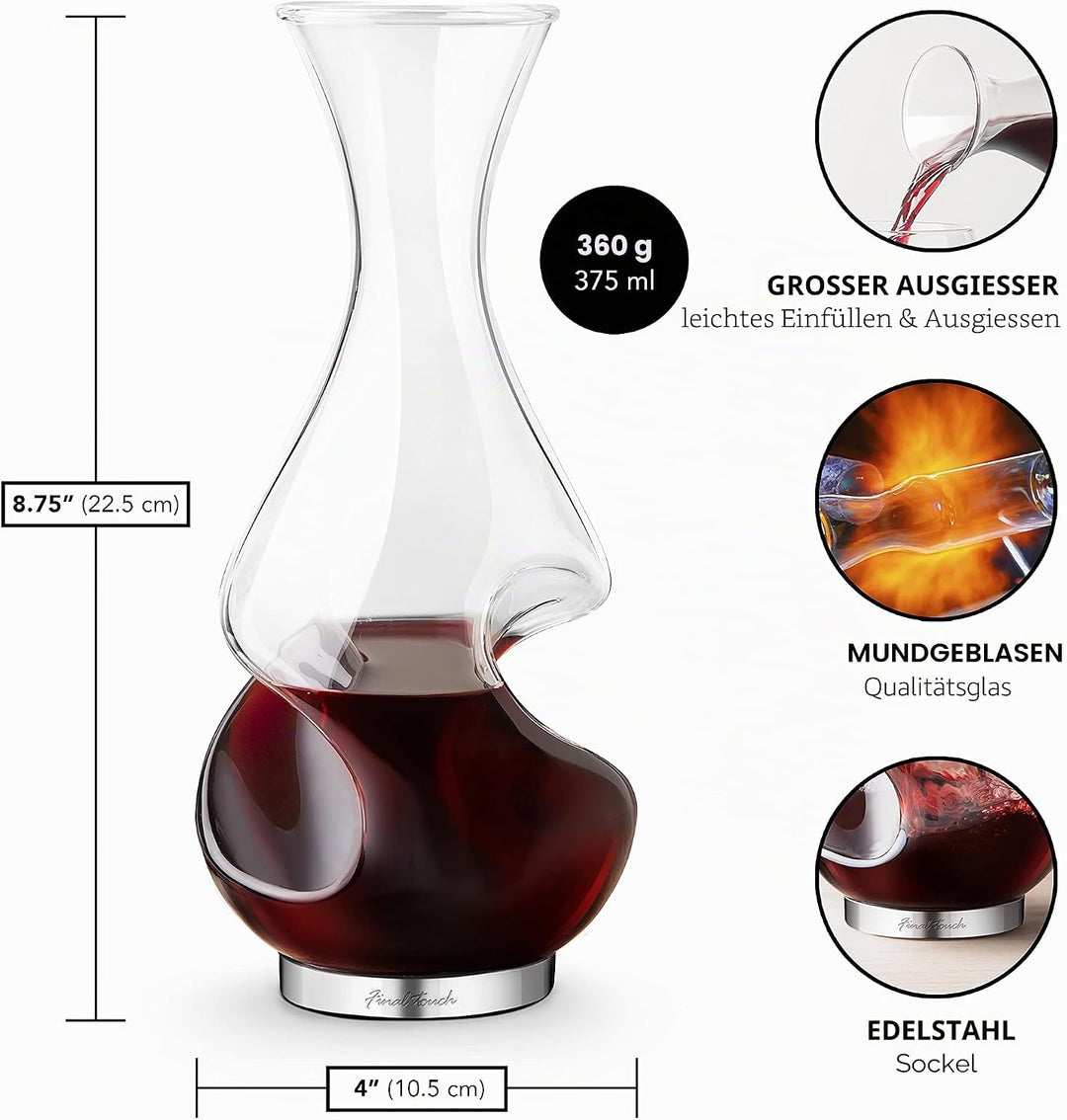 Final Touch Conundrum B00D8ZIYXO Weinbelüfter und Dekanter, Glas (farblos) Einzigartiges, Einzigarti