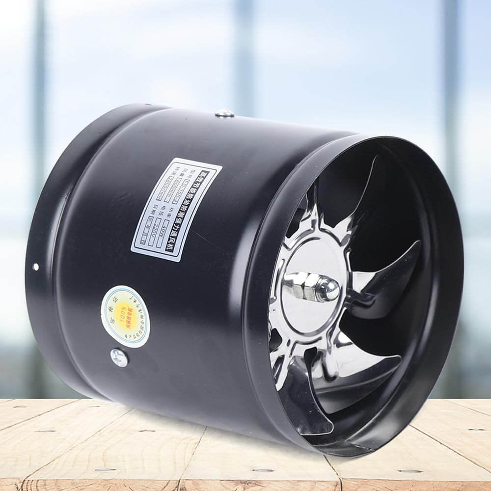 150mm 500m³/h Axial Rohrventilator Metall Gebläse Kanal Lüfter Abluft Zuluft, in Küchen, Wohnzimmern