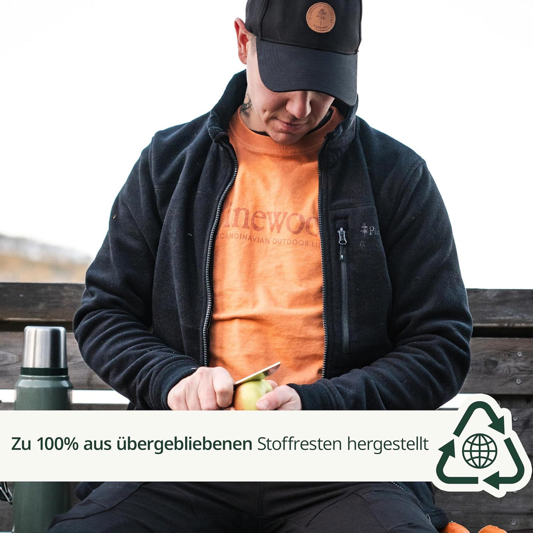 Pinewood Fleece Jacke für Herren. Zum Wandern, Trekking, Jagd, Hundesport und vielen Outdooraktivitä