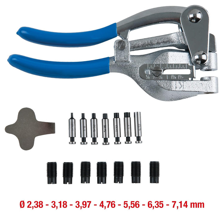 KS Tools 118.0105 Lochzangen-Satz, 16-tlg.