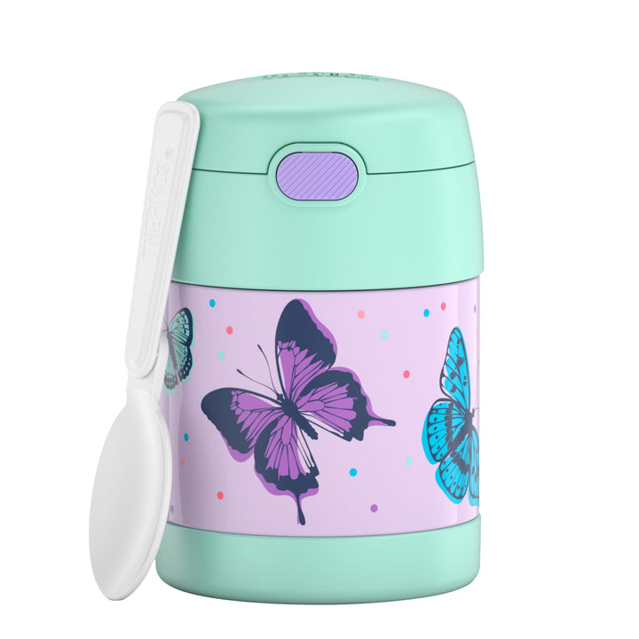 RMOVR THERMOS kids FUNTAINER FOOD JAR 0,30l, butterflies, Thermobehälter für Essen mit Löffel für Ki