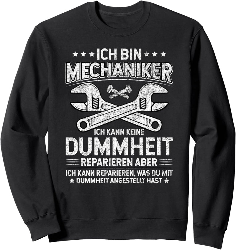 KFZ Mechaniker Spruch Mechatroniker Arbeitskleidung Sweatshirt