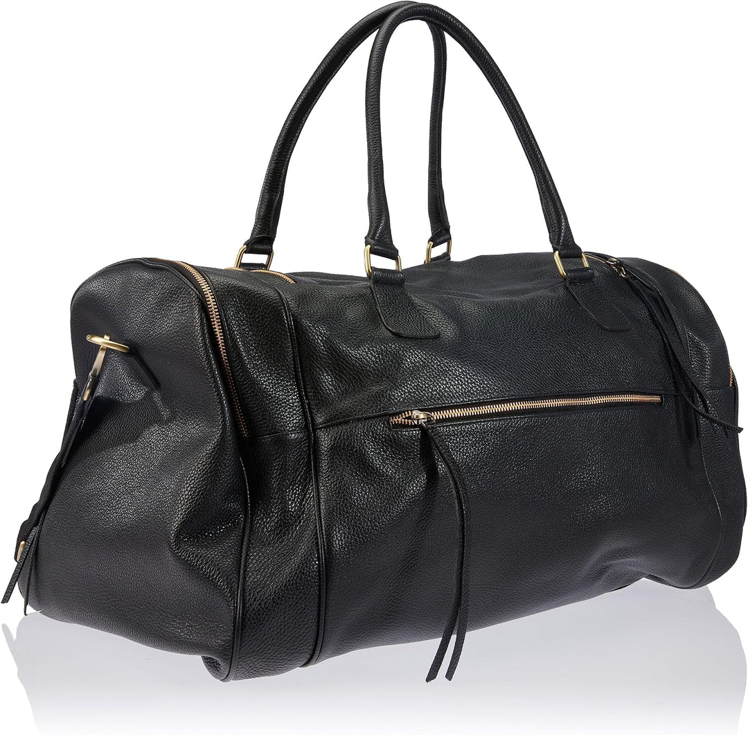 Think! Damen 3-000797 Weekender Echtleder Schultertasche 7000 VERDOLINO one Size 0000 Schwarz, 0000