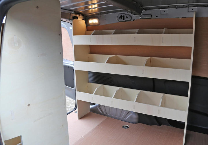 Vanify - Kompatibel mit Renault KANGOO L2 2008+ Fahrzeugeinrichtung Fahrzeugregale, doppelte Regale