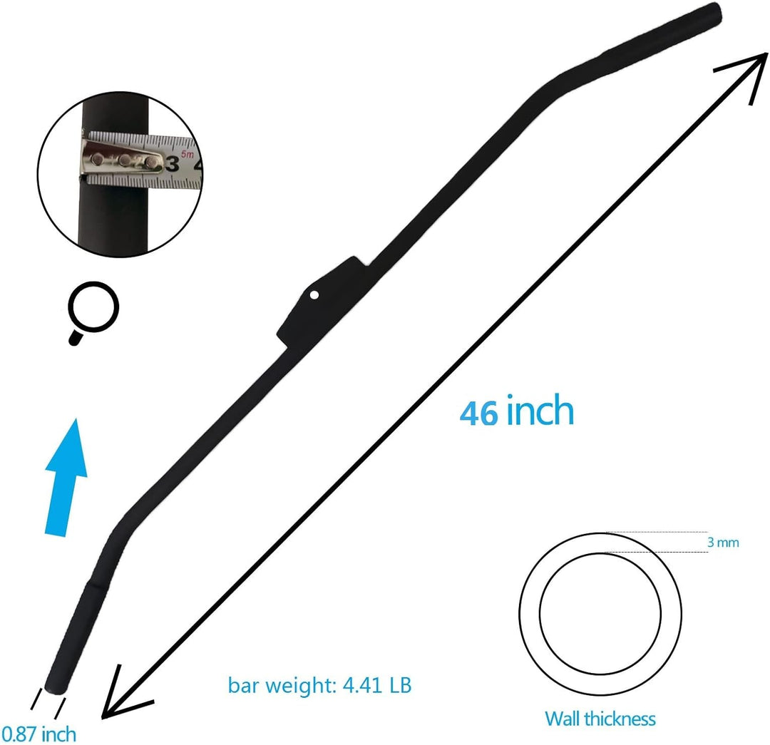 MARSAFIT LAT Pulldown Bar for Cable Machine, LAT Pulldown Attachments Length 46 Inch, Length 46 Inch