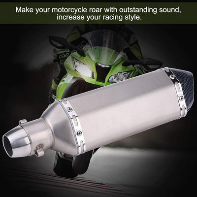 Acouto Universal Motorrad Dirt Bike Modifiziertes Auspuffrohr mit DB Killer (B) für Pot D Echappemen