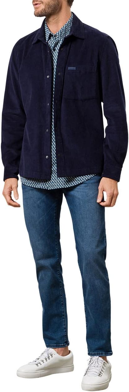 Pierre Cardin Herren Lyon Tapered Jeans 33W / 34L Mid Blue Used, 33W / 34L Mid Blue Used