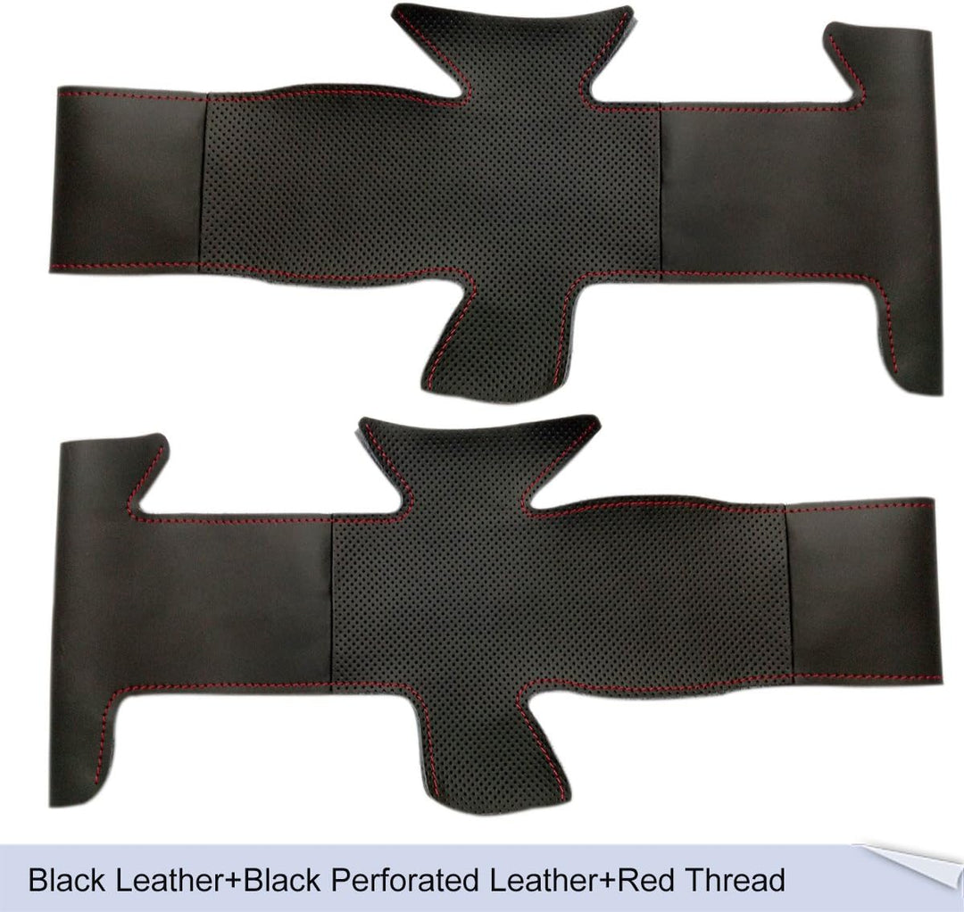 MEWANT Lenkradbezug für Peugeot 206 / 206 CC / 206 SW Hand Nähen Lenkradschoner microfiber leather +