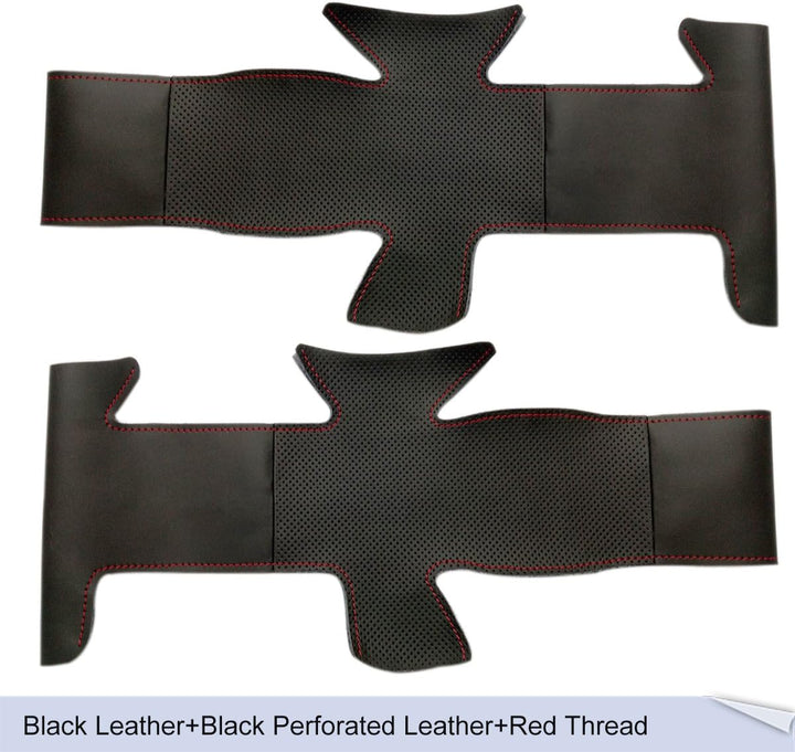 MEWANT Lenkradbezug für Peugeot 206 / 206 CC / 206 SW Hand Nähen Lenkradschoner microfiber leather +