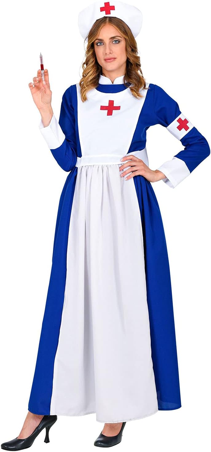 "VINTAGE NURSE" (dress, hat, armband) - (S), S