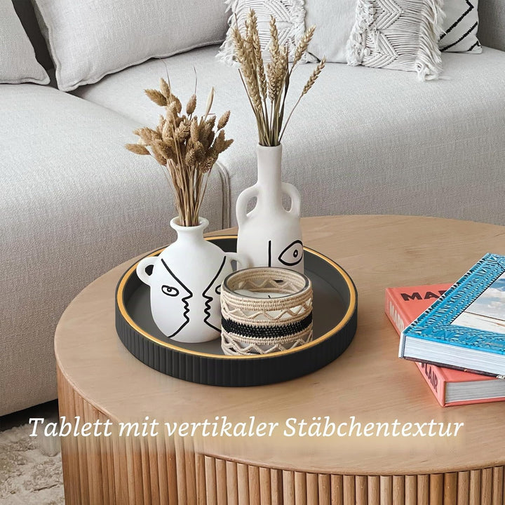 SANZIE Ledertablett, Schreibtisch-Aufbewahrung, Organizer, Premium-Serviertablett, dekoratives Table