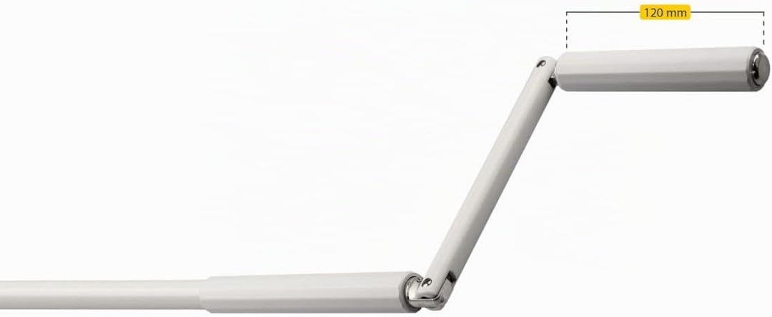 Schellenberg Rollladen-Kurbel | Weiss | Aluminium | Rolladenzubehör