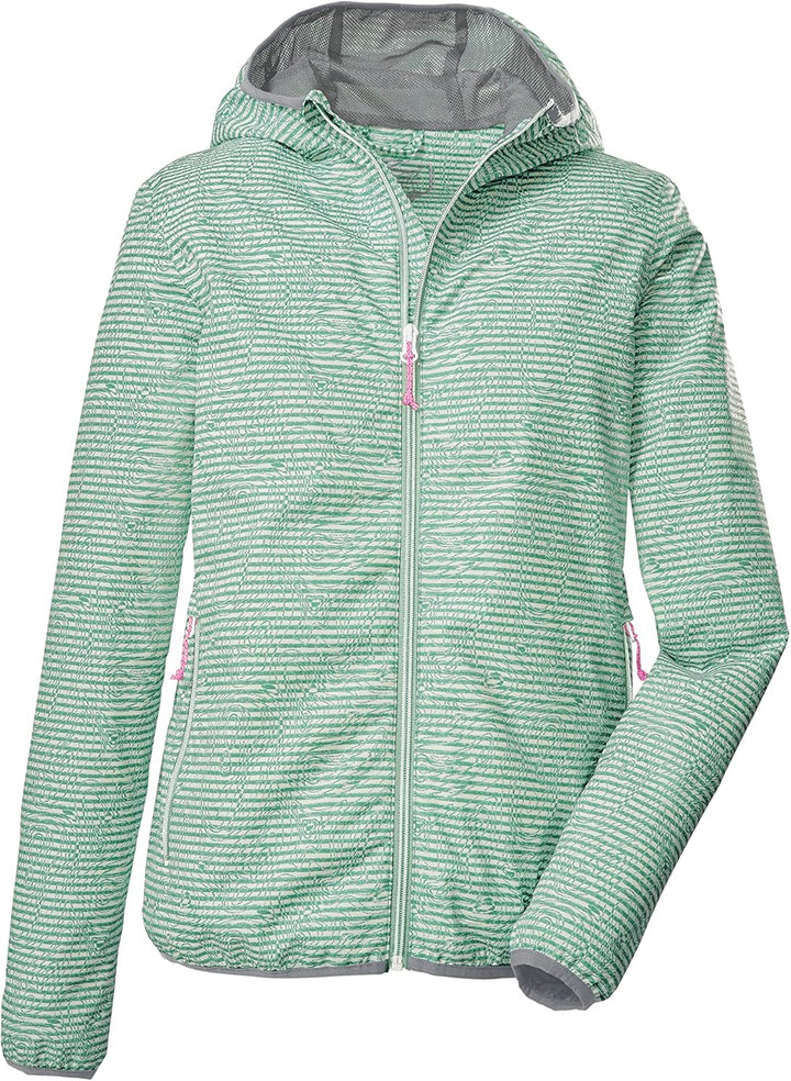 Killtec Damen Kos 63 Wmn Jckt Funktionsjacke/Outdoorjacke mit Kapuze, packbar 34 hell pistazie, 34 h