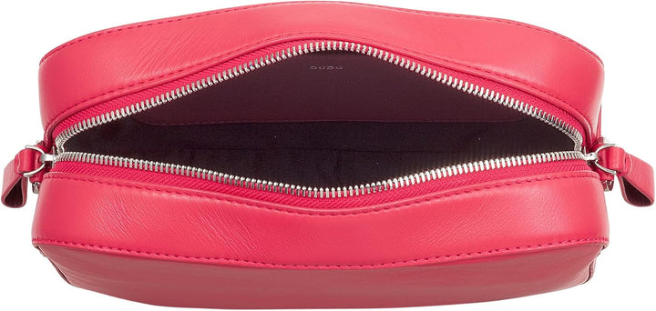 DUDU Damen Umhängetasche aus Leder, Kamera Bag mit abnehmbarem Riemen, kompakte Elegante Lederhandta