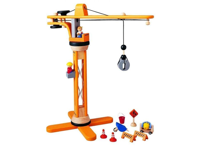 PlanToys - Vollholz-Kran