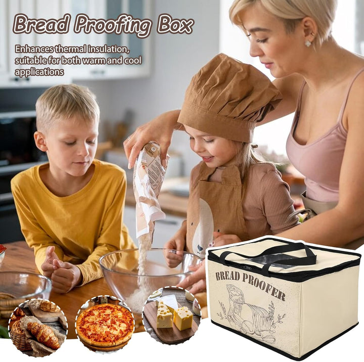 Brot Gärbox Sauerteig, 30L Faltbare Teiggärbox Einstellbare Temperatur und Timer, Heizung Bread Gärs