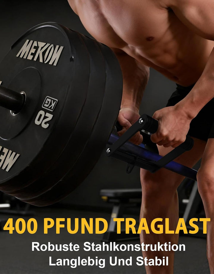 Doppel D Rudergriff Kabelzug Aufsatz, Rutschfester Gummigriff für Fitnessstudio Kabelmaschine, Schwe