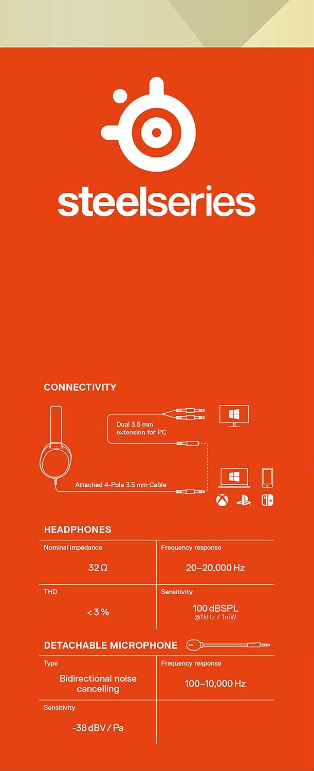SteelSeries Arctis 1 All-Platform Gaming Over Ear Headset kabelgebunden Stereo Schwarz Mikrofon-Raus