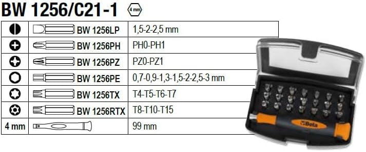 Beta BW 2056E - Werkzeugkoffer mit werkzeugsortiment, 163-teilig, für allgemeine instandhaltungsarbe