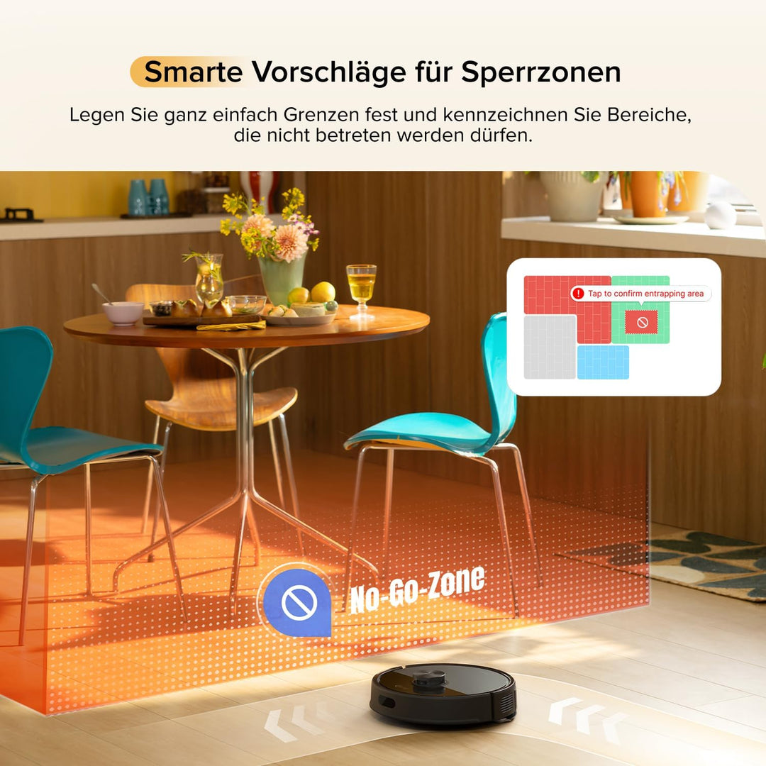 roborock Q7 M5 Saugroboter mit Wischfunktion, 10.000Pa Starker Saugkraft, Dual Anti-Tangle-System, 1