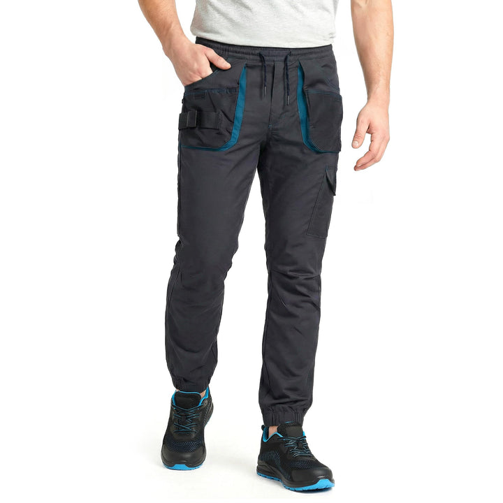 DINOZAVR Revolt Sport Herren Hose - Herren Arbeitshose - elastische Männer Bundhose mit Multifunktio
