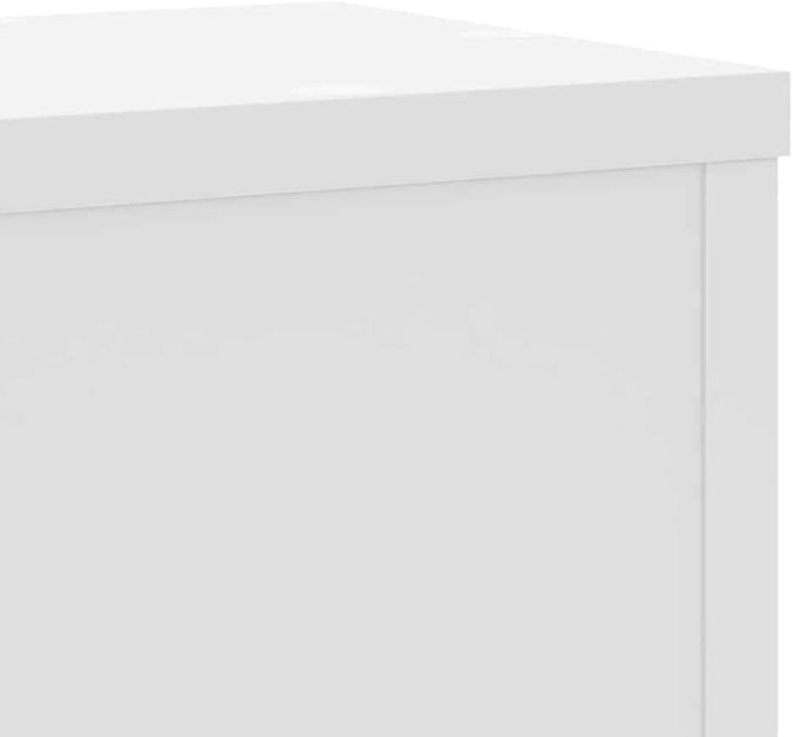 vidaXL Pflanzenständer 2 Stk. Weiss 17x17x60 cm Holzwerkstoff
