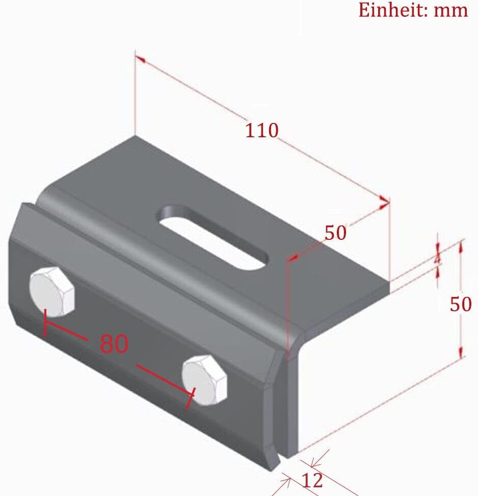 4PCS DACHFALZKLEMME STEHFALZDACH STEHFALZKLEMME BEFESTIGUNG SOLAR MONTAGE EDELSTAHL