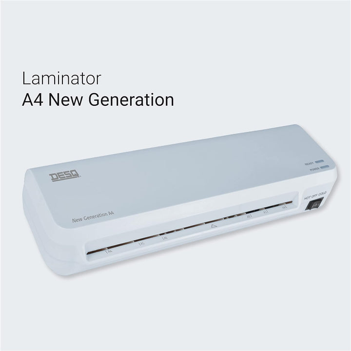 DESQ® Laminiergerät A4 New Generation - Für 75 bis 125 Mikron, 2 min. Vorheizzeit, Für Zuhause und H