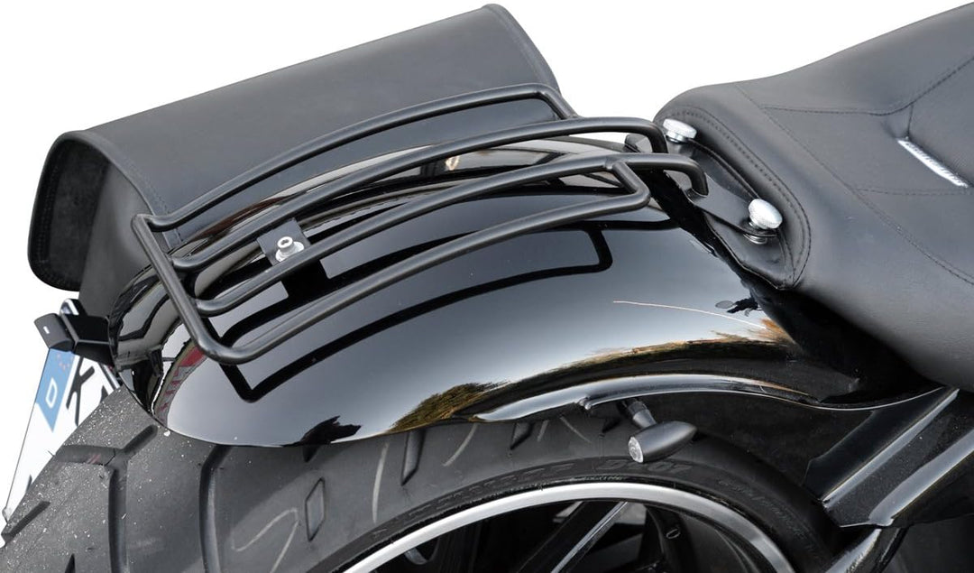 Gepäckträger für Softail Solositz für Cruiser passend für Harley Davidson Buffalo Bag.