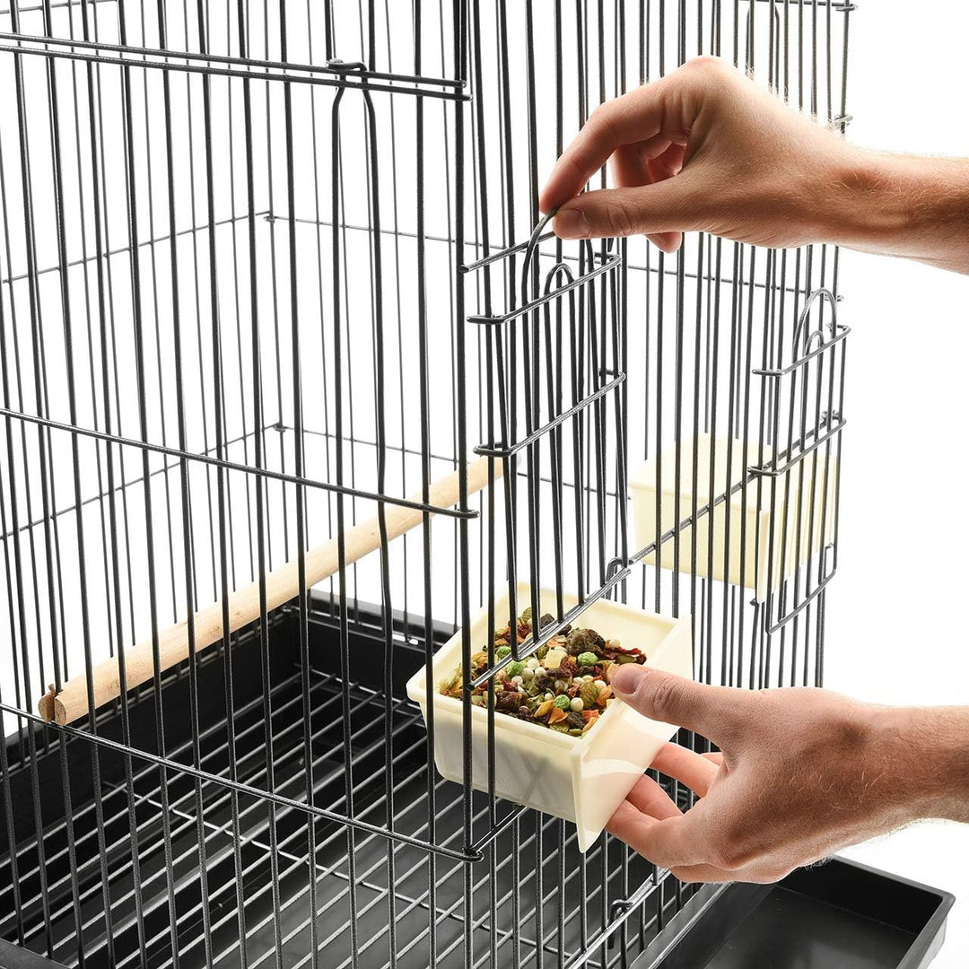 Montana Cages | Transportkäfig EOS ca. 44 x 44 x 68 cm Antik für Grosssittiche & Papageien, Vogelkäf
