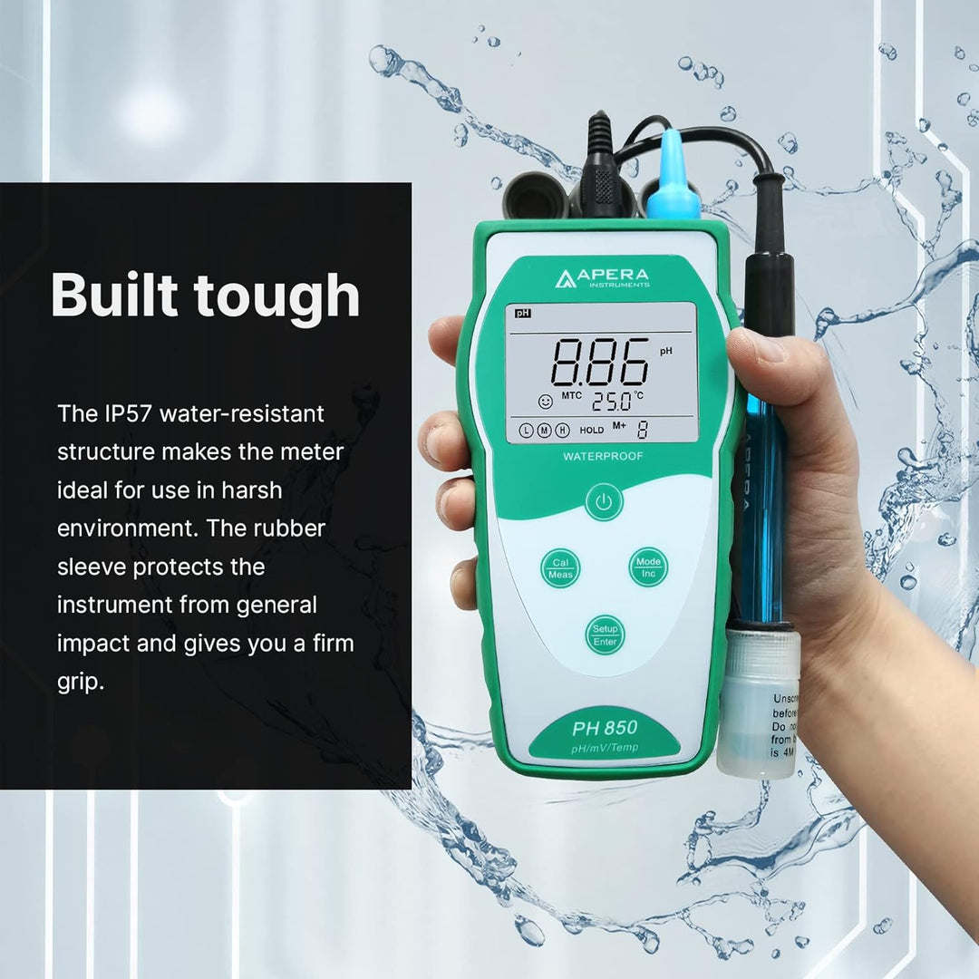 Apera Instruments PH850 tragbares pH-Messgerät (pH-Messbereich 0 bis 14,00) Allgemeine wässrige Lösu