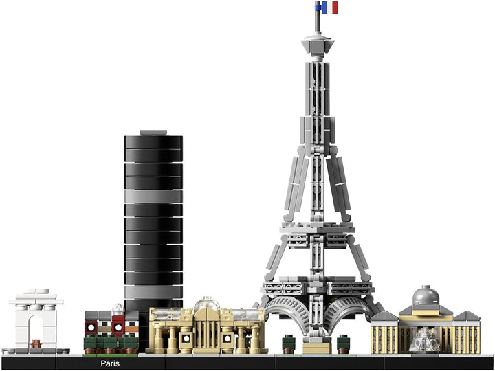 LEGO Architecture Paris, Modellbausatz mit Eiffelturm, Champs-Élysées und Louvre-Modell, Skyline-Kol