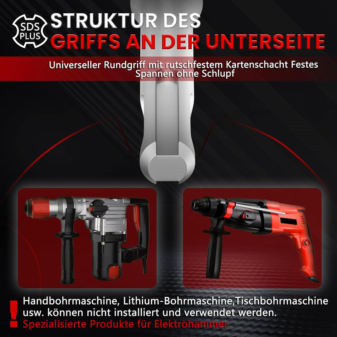 CSOOM 82 mm Beton-lochsäge mit 110 mm SDS-Plus verlängerung, Lochsägen-Set für Beton, Hohl-Bohrkrone