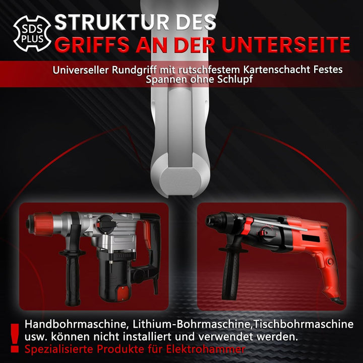 CSOOM 82 mm Beton-lochsäge mit 110 mm SDS-Plus verlängerung, Lochsägen-Set für Beton, Hohl-Bohrkrone
