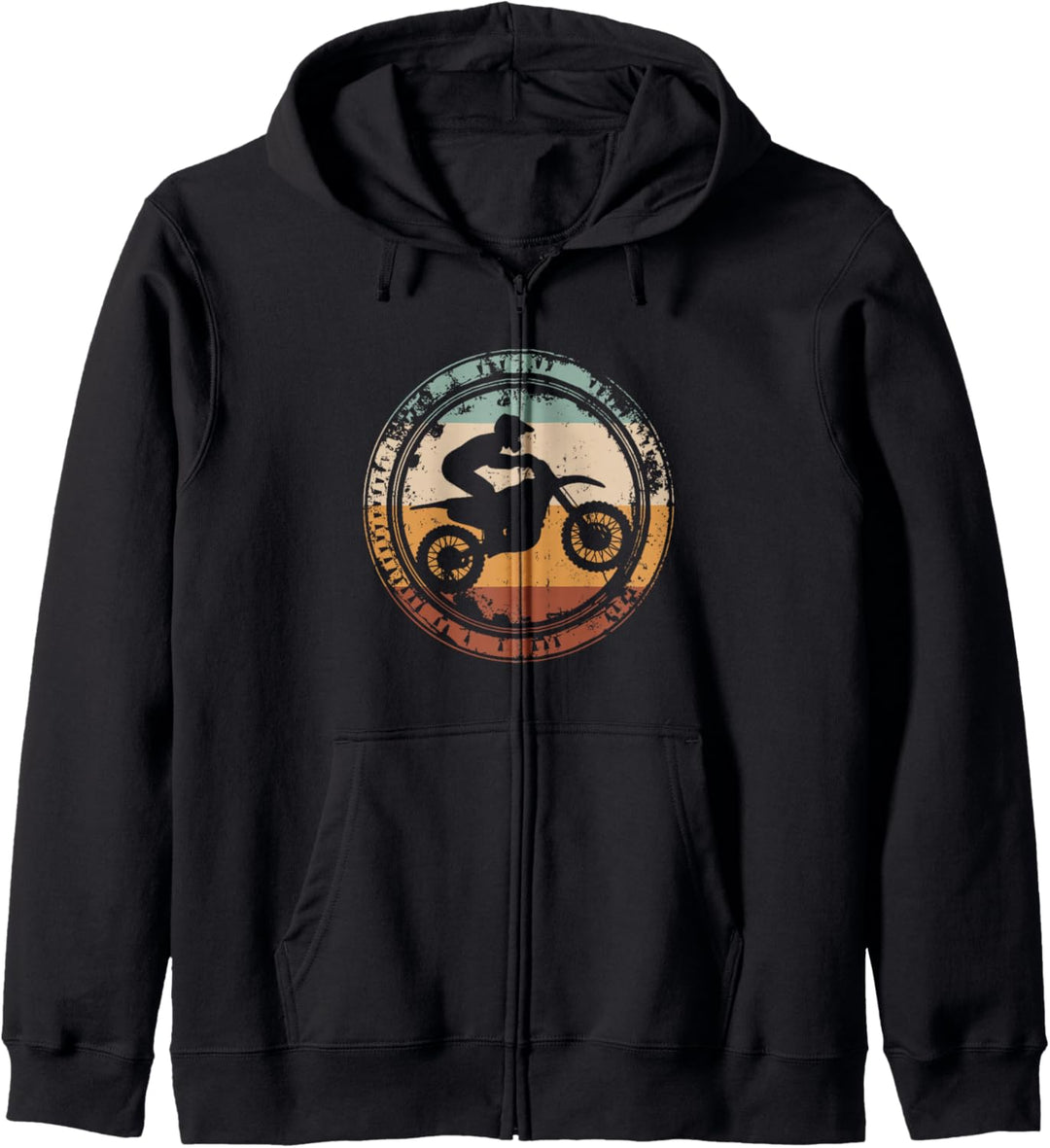 Dirt Bike Motocross Enduro Motorrad Vintage Kapuzenjacke