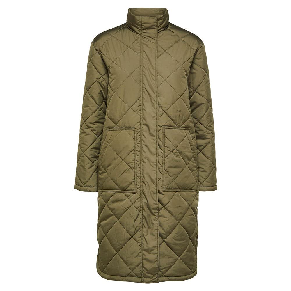 SELECTED FEMME Damen Slfnadina Coat B Noos Mantel 36 Ivy Green, 36 Ivy Green