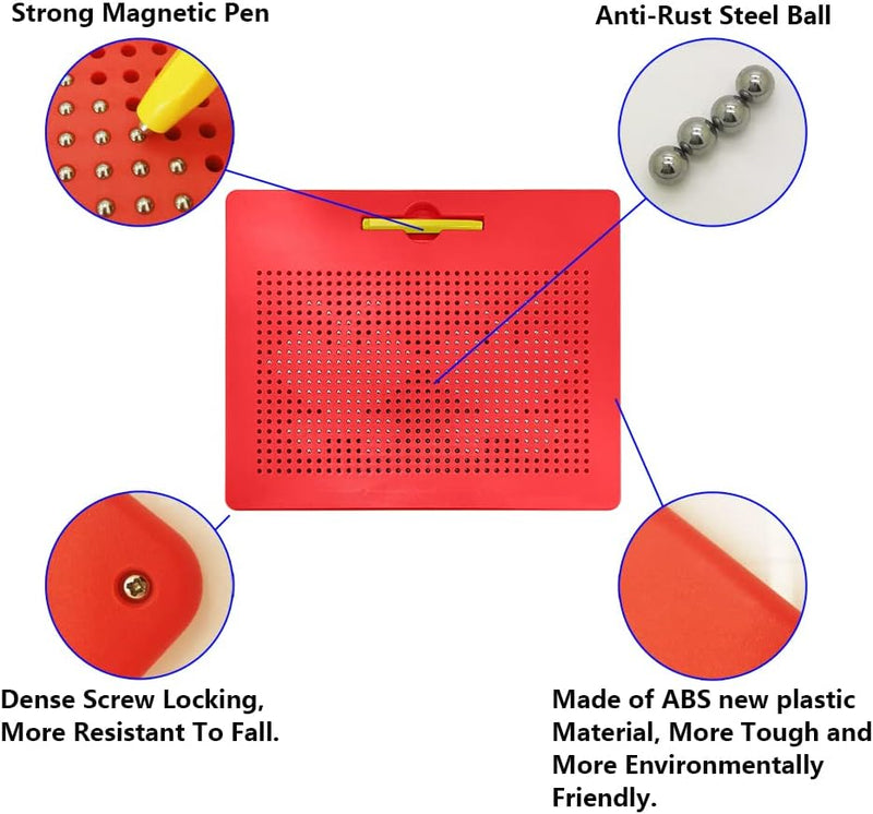 YATOSEEN Zaubertafel Kinder, Zeichenbrett mit Stift Stahlkugel Magnetische Tablet Kinder Spielzeug Z