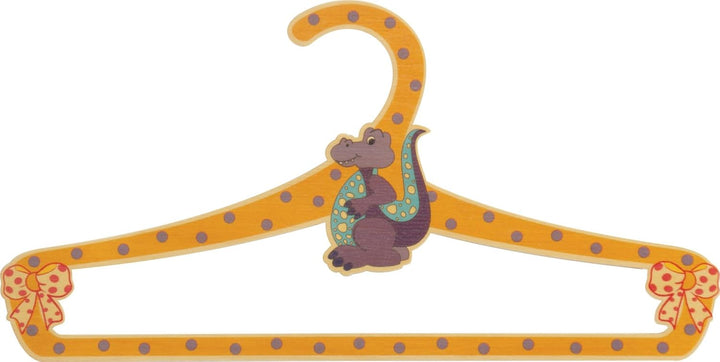 Dida - Set 4 Bunte Kleiderbügel Aus Holz Für Kinder, Dekoration Tiere Set 4 Kleiderbügel für Kinder,